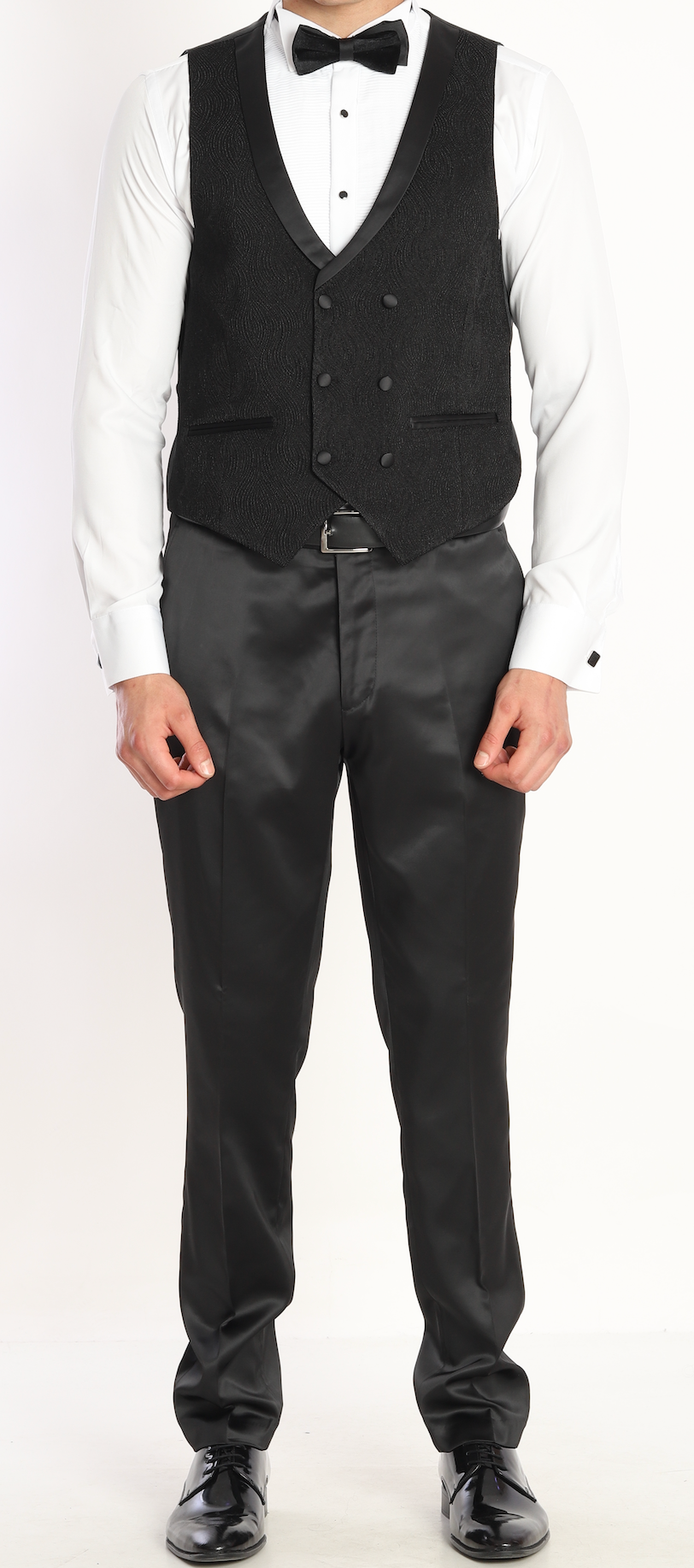 Black Jacquard tuxedo suits UK