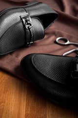 Black Leather Loafer Shoes for Men