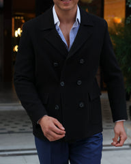 Men's Black Overcoats
