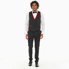 CROWN ROYAL BURGUNDY - Red Velvet Four Piece Dinner & Wedding Suit