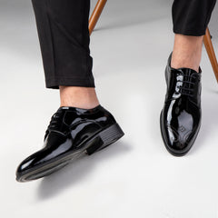 Black Shinny Genuine Leather Shoe