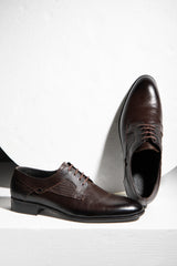 Mens brown leather shoes 