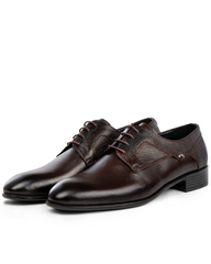 Ducavelli Hot Shoe - Brown Genuine Leather Shoes for Men