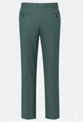 Men's ICONIC Green Texture Double Breasted Suit With Green Crystal Buttons