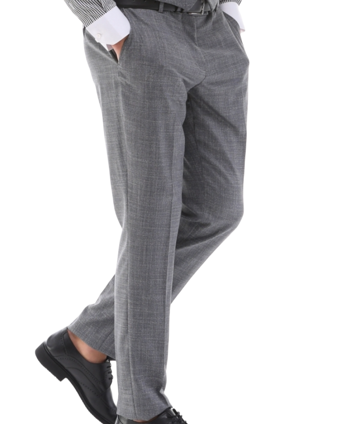 Grey Plain Trouser for Men