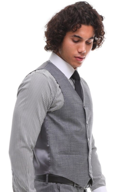 Men's Office Grey Classic Waistcoat