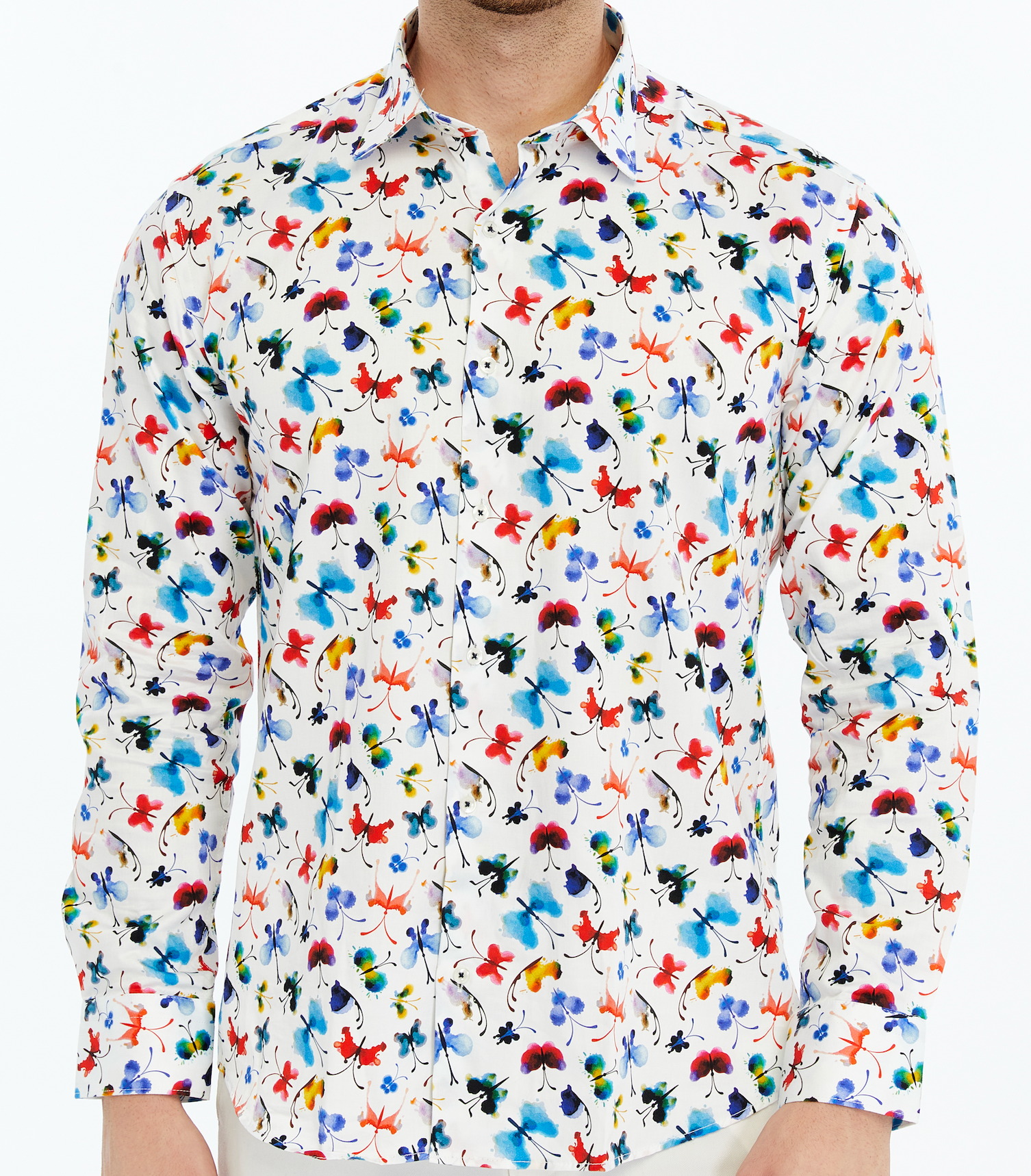 Colorful floral patterned shirt  for men