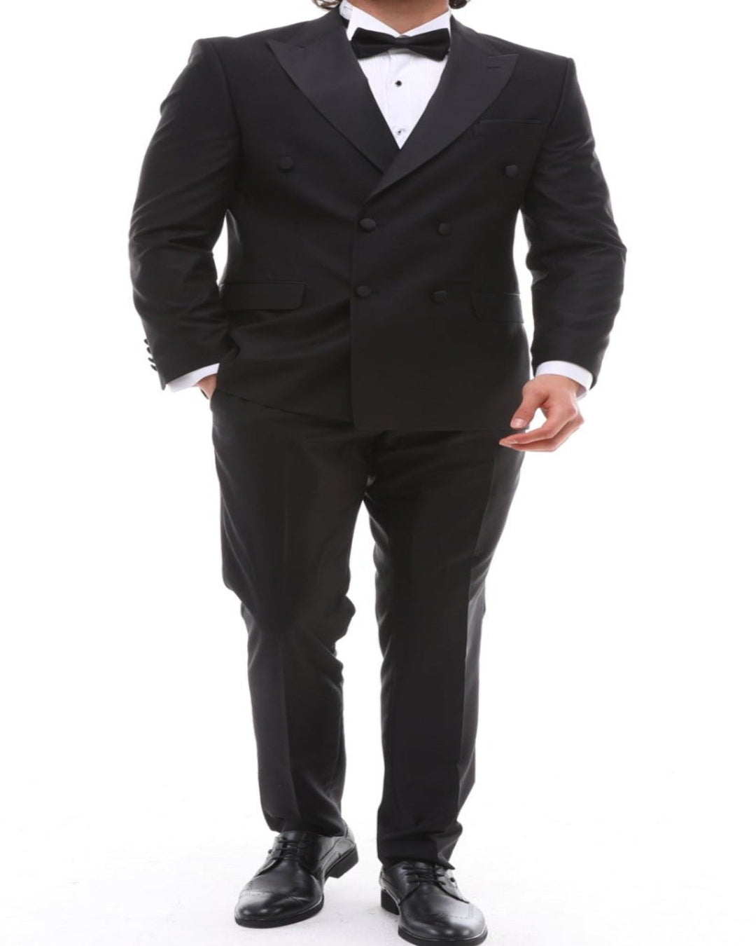 Men's Black double breasted suits 