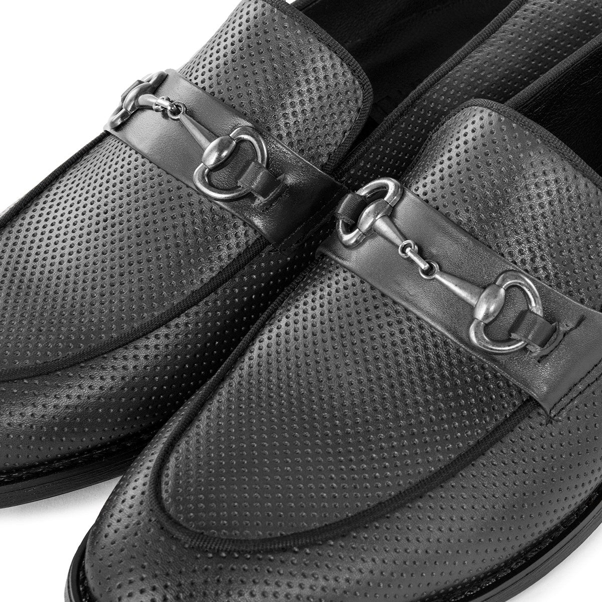 Men's Black Genuine Leather for Men, Loafer Chic Shoes