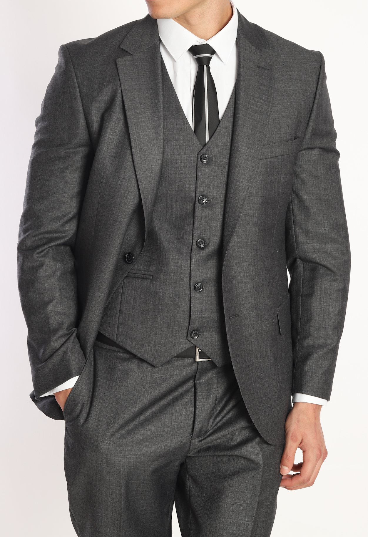 charcoal grey suit for men