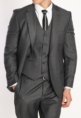 charcoal grey suit for men