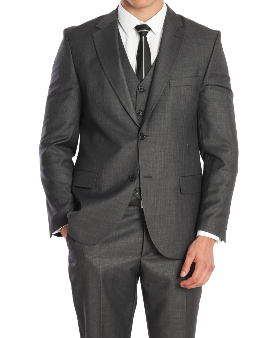 Men charcoal grey suits