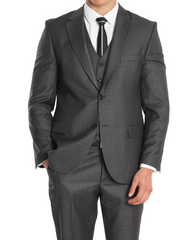 Men charcoal grey suits