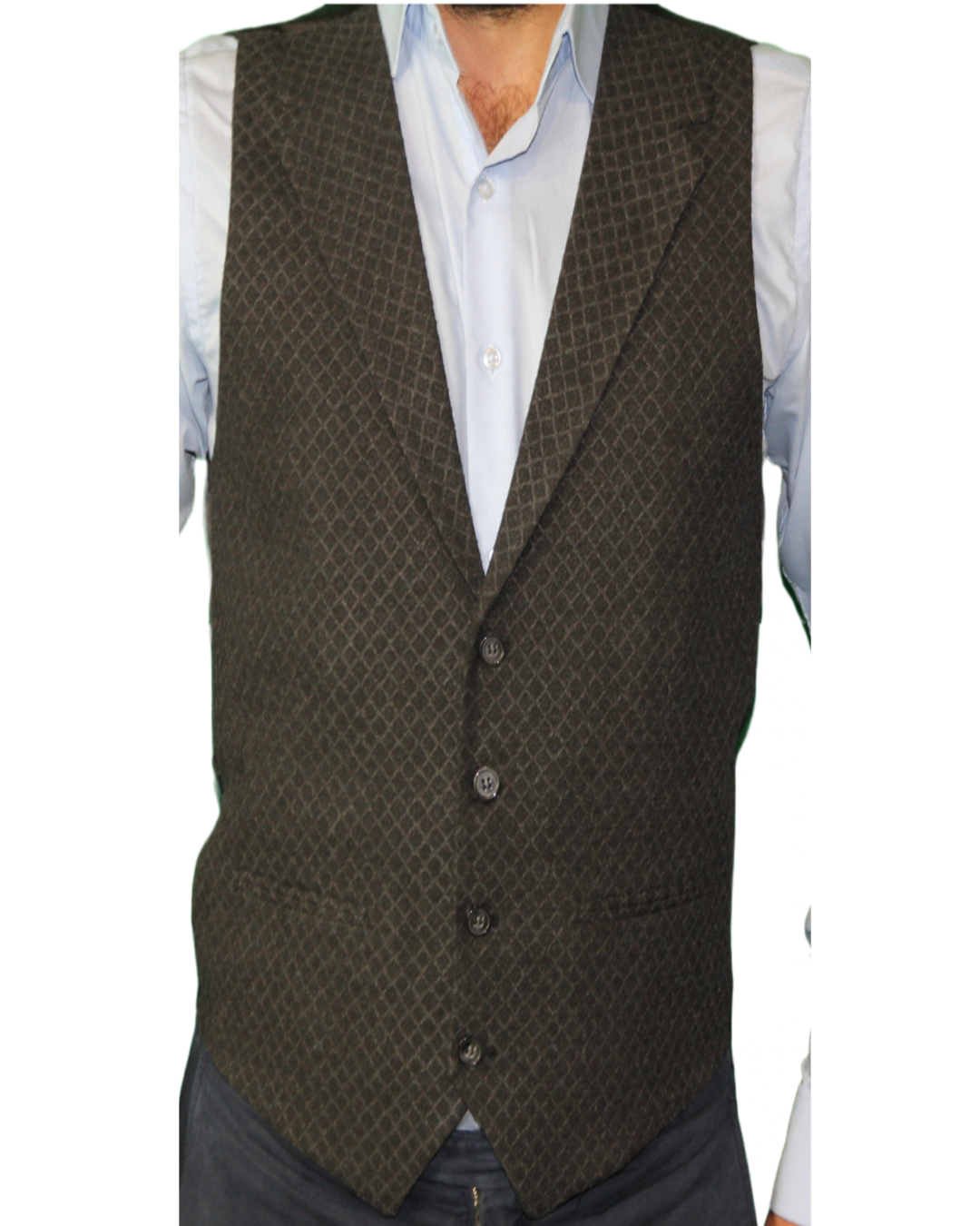 ICONIC BLACK BAKLAVA - Black Single Breasted Waistcoat