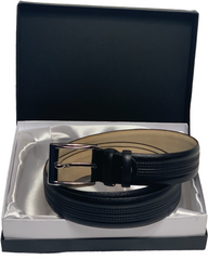 Black Genuine Leather Classic Belt