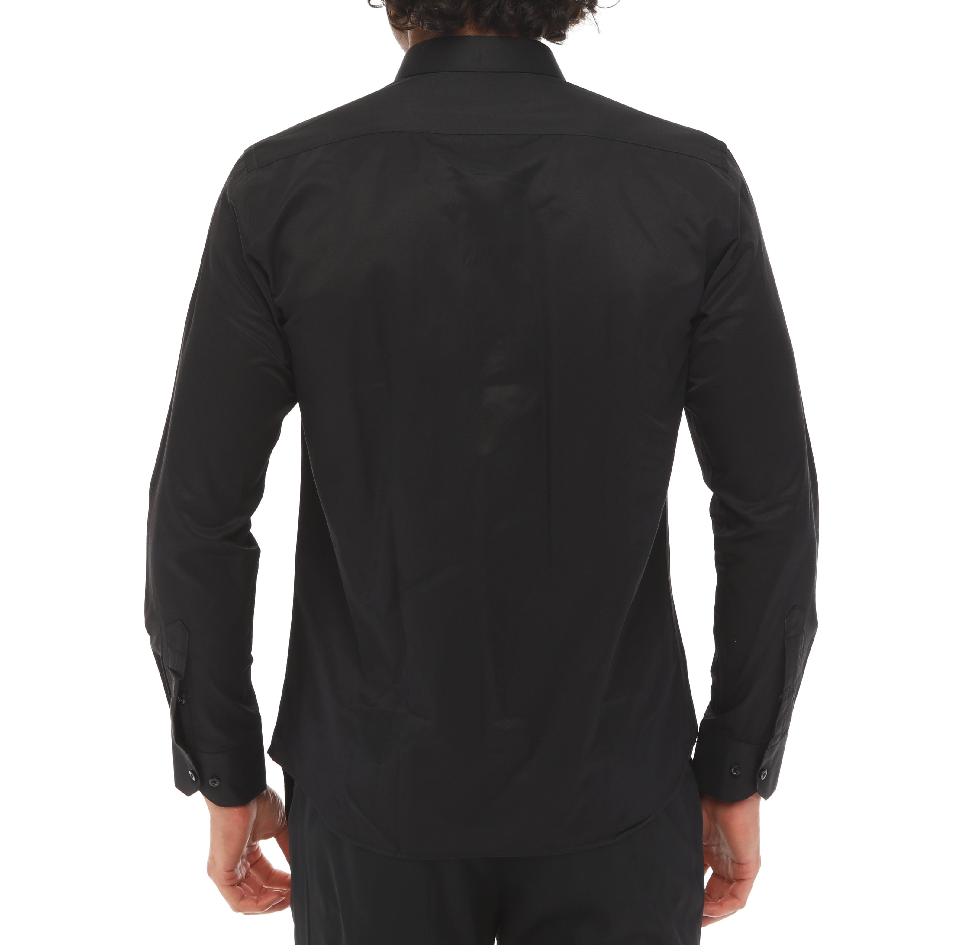 Black Single Cuff Shirt for Men