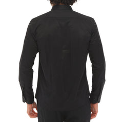 Black Single Cuff Shirt for Men