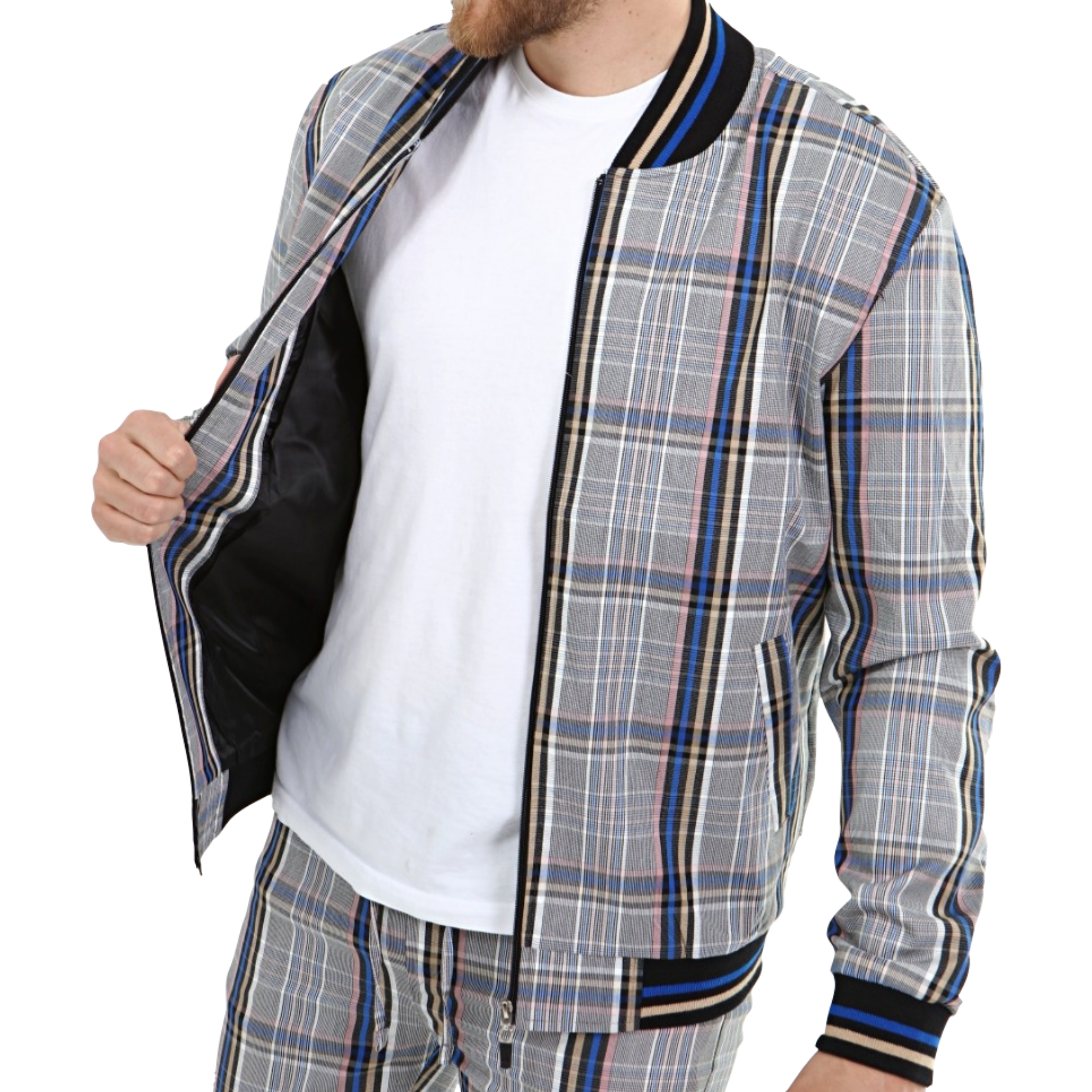 Blue and Yellow Matched Outwears