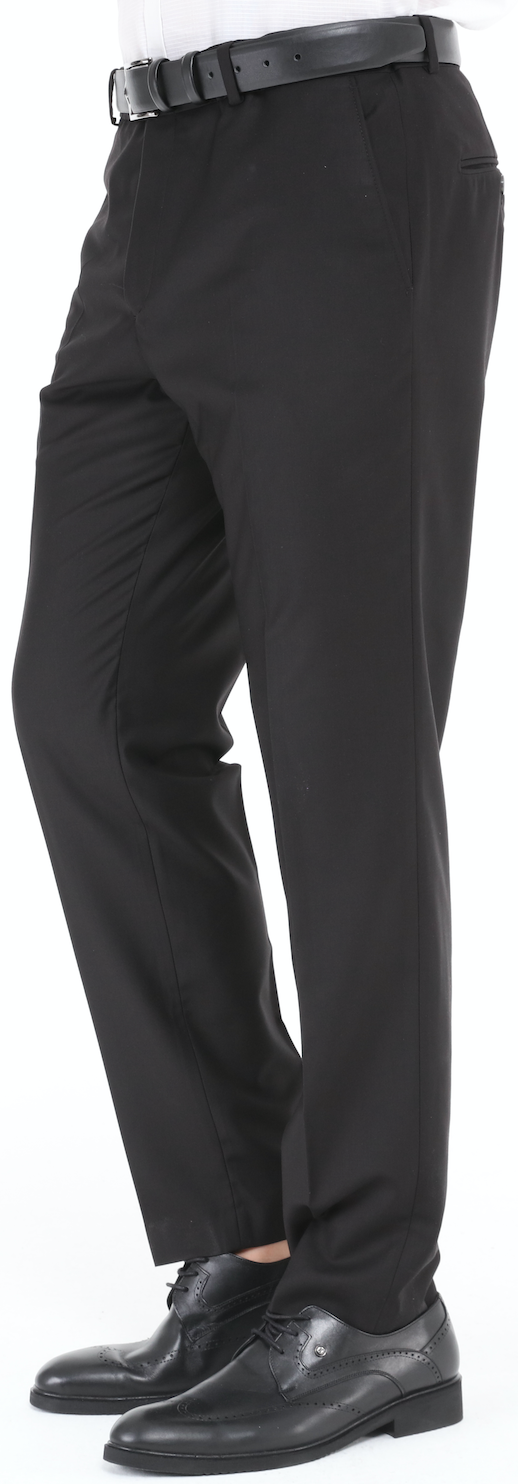 ICONIC BLACK - Black Classic Trouser for Men