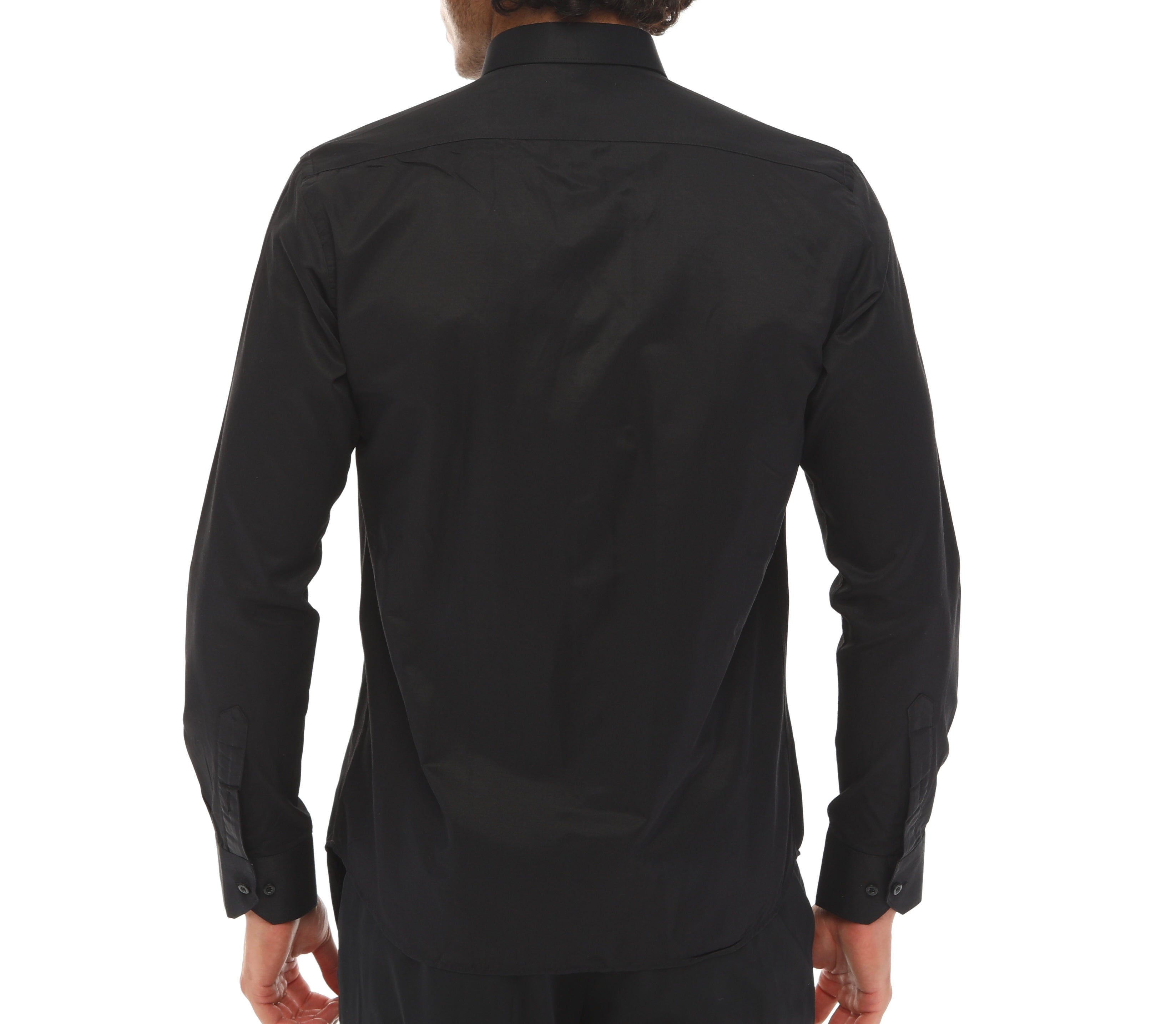 Men's BLACK PINNED - Black Pinned Collar Shirt