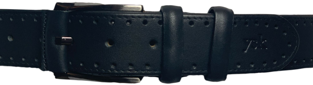 Men's Black Genuine Leather Handmade Belt