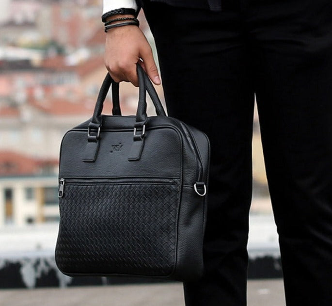 Men's Briefcase - Gentlemen Top Handle Bag