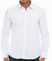 Men's White Single Cuff Shirt