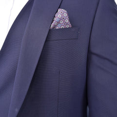 Navy Blue Plain 3 Piece Suit, A timeless a plain navy blue three piece suits that can be styled up for special events or styled down for the office. The matching quality a plain navy blue waistcoat and trousers are paired with a plain navy blue suit jacket. You’ll love the patterned lining panels on this suit, especially the one in the jacket’s breast pocket which doubles up as a pocket square. Master Tailored Fit  3 Piece Suit