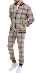 Orange and Yellow Check tracksuits for men UK London