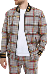 Orange and Yellow Check tracksuits for men