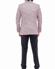 Men's ICONIC POLISHED - Pink Tweed Blazer