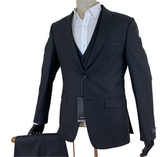 Black Striped Three Piece Suit