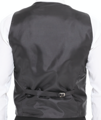 ICONIC GREY TWEED - Grey Single Breasted Waistcoat