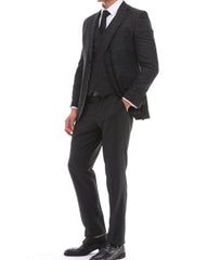 ICONYN VERDE - Black Mixed & Matched Three Piece Suit