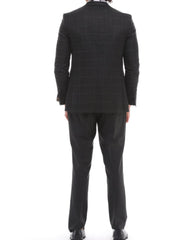 ICONYN VERDE - Black Mixed & Matched Three Piece Suit