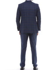 ICONYN BRANDY - Blue Mixed & Matched Three Piece Suit