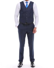 ICONYN BRANDY - Blue Mixed & Matched Three Piece Suit