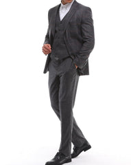 ICONYN HAYES - Grey Mixed & Matched Three Piece Suit