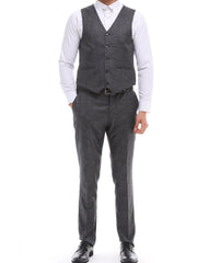 ICONYN HAYES - Grey Mixed & Matched Three Piece Suit