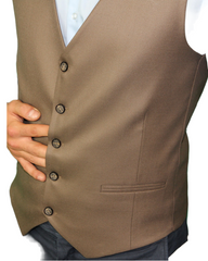 ICONIC BROWN - Brown Single Breasted Waistcoat