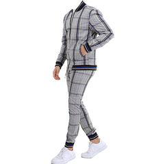 ICONYN GENTLEMAN TRACKSUIT SET - Blue and Yellow Matched Outwears