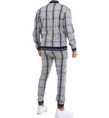 ICONYN GENTLEMAN TRACKSUIT SET - Blue and Yellow Matched Outwears