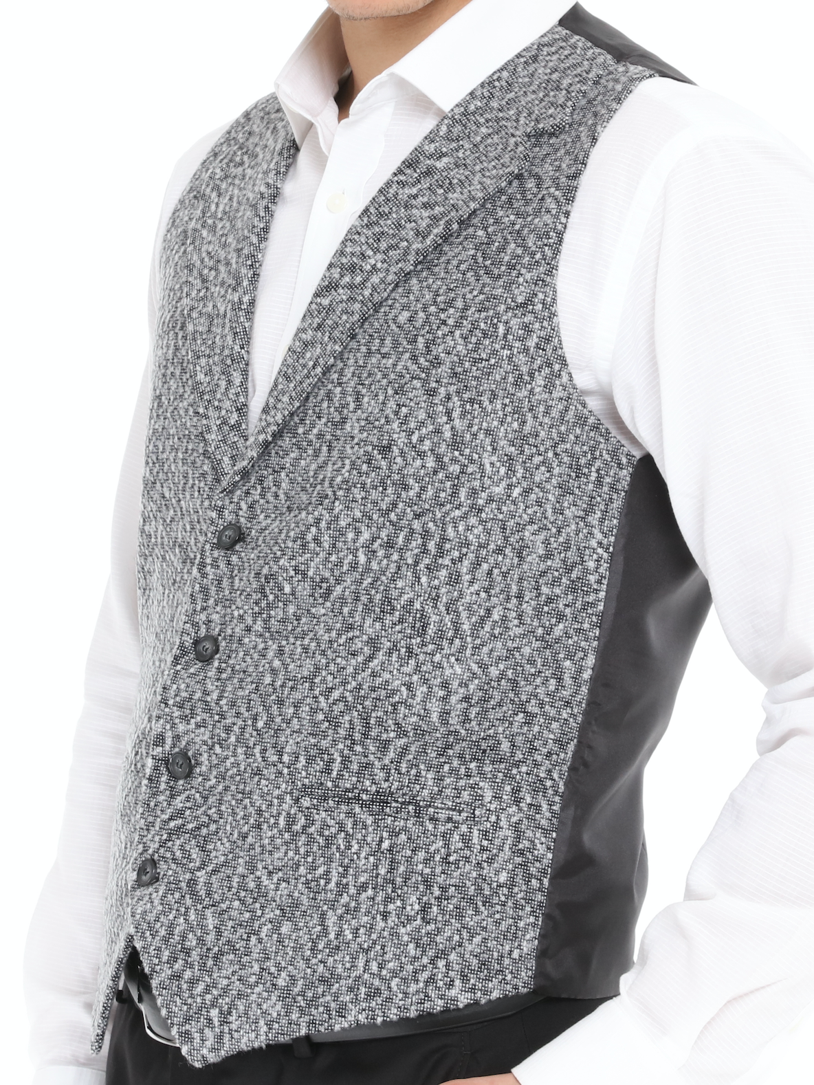 light grey wool waistcoat for men UK London