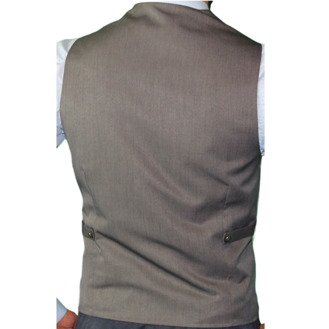 men's grey wool waistcoats UK